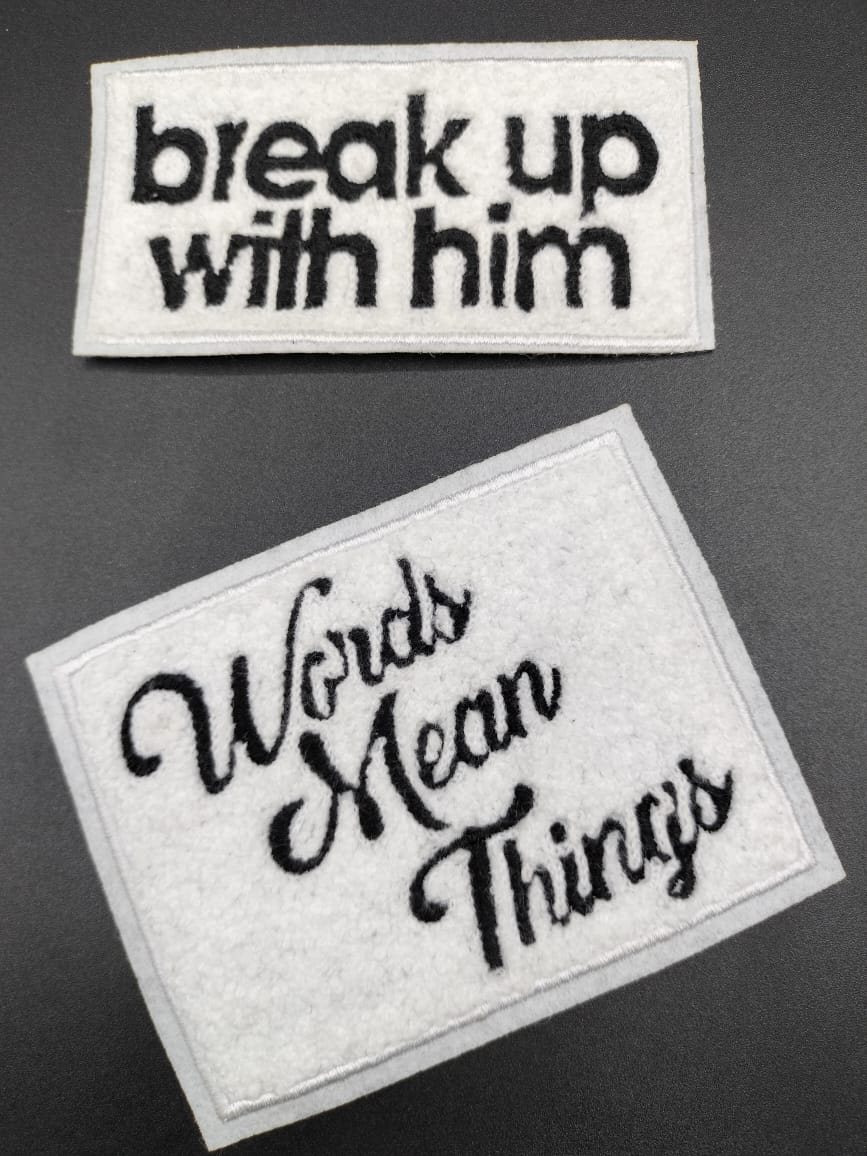 Custom patches on apparel